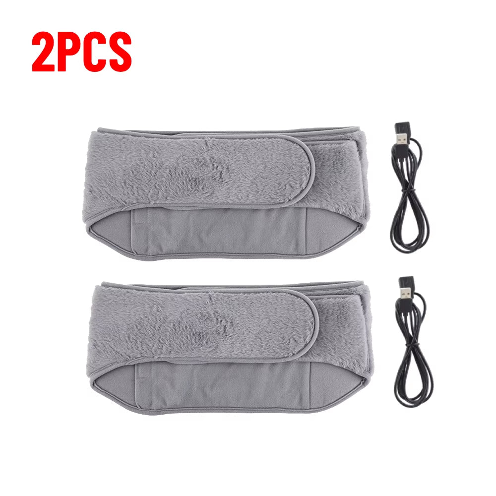 1-5PCS 3-Levels Electric Heating Pad Cold-Proof Uterine Belt Cold-Proof Hand Waist Warming Pad USB Recharging Abdominal Warmer